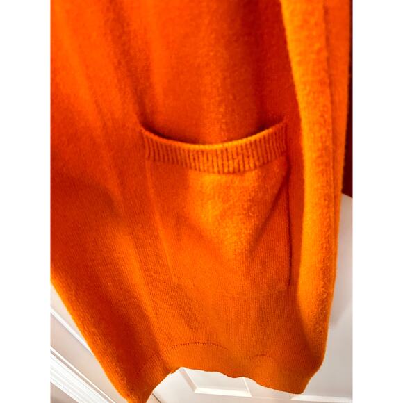 Modcloth Snuggly Variety Oversized Long Cardigan Sweater Orange Size Medium - Picture 5 of 13